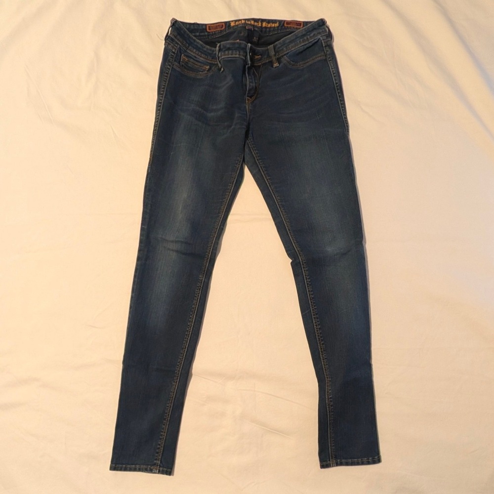 Rock by Rock Revival Carla Legging Skinny Jeans Dark Wash 29 Womens